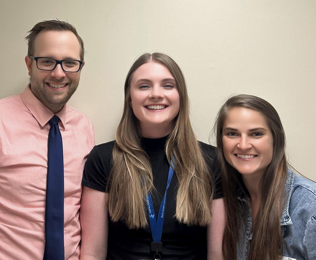 The presenting team (l-r): David Van Norstrand, MD, PhD, Erica Bartle, MSN, PMHNP, and Brittney Locke, PMHNP.